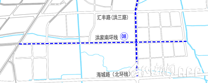 起止路段:洪家南环线—椒江界   04   东海大道(中段)   ●起止