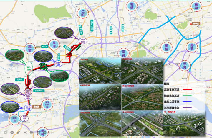 至新宣杭铁路东侧后沿铁路往南,终于运溪高架路,路线全长约12