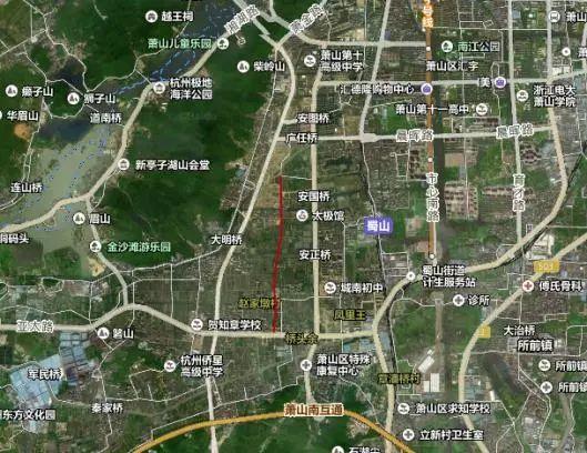 萧山站前东路高新五路和陈端路新建蜀山西路南伸