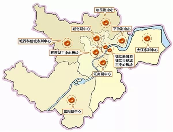 杭州核心城区图图片