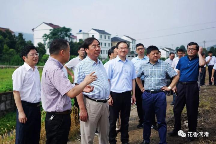 绍兴市委书记马卫光一行莅临漓渚镇调研田园综合体项目