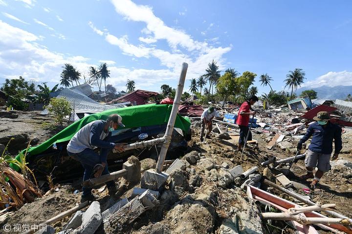 印尼地震海嘯或致5000人受災失蹤 廢墟滿目瘡痍狼藉一片