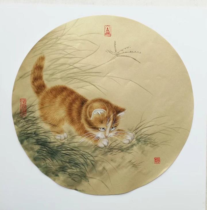 一是曹克家的工笔画,他们画的猫细腻逼真;二是刘奎龄,刘继茴父子的