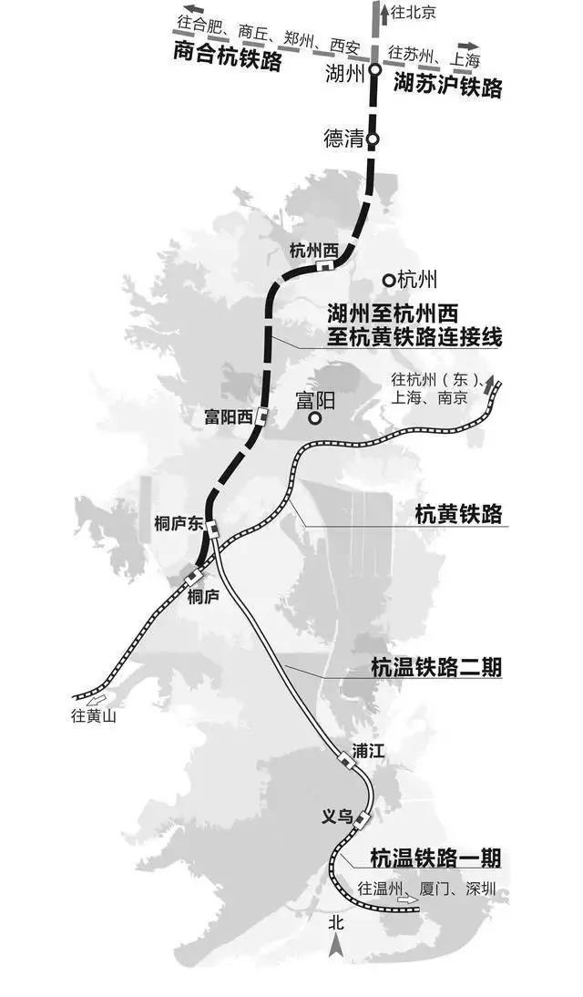 今年长三角计划开建4条铁路 湖州占了一半线路北起湖州站,与宁杭铁路