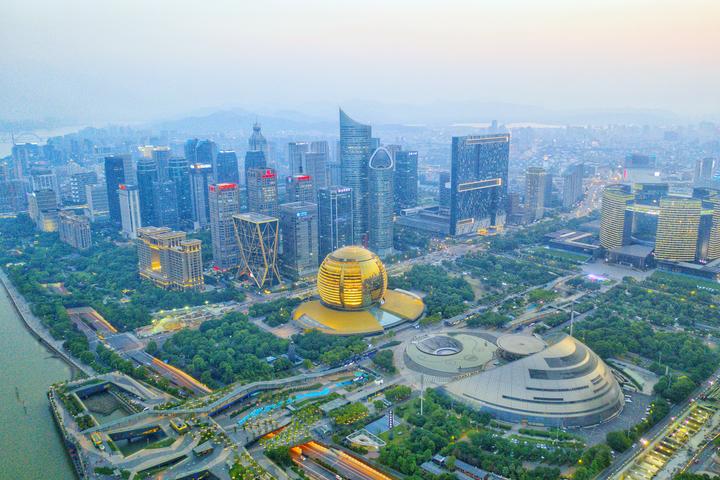 杭州大厦全景图图片