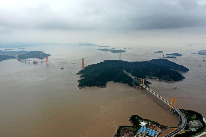 舟山岱山島三橋串連變天塹為通途