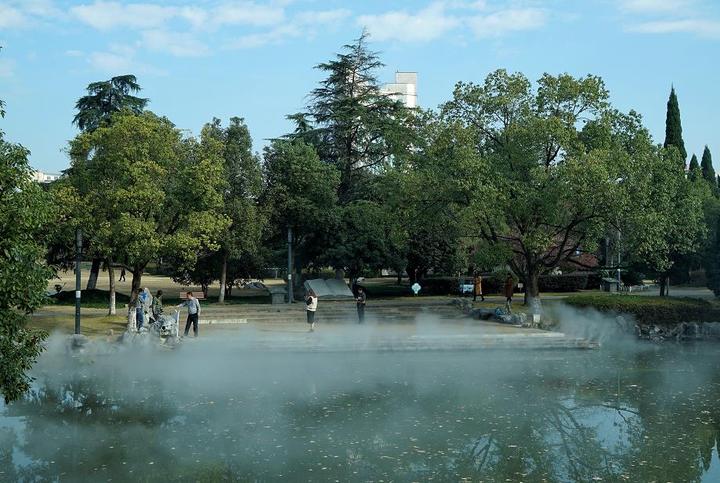 龙川公园水雾景观