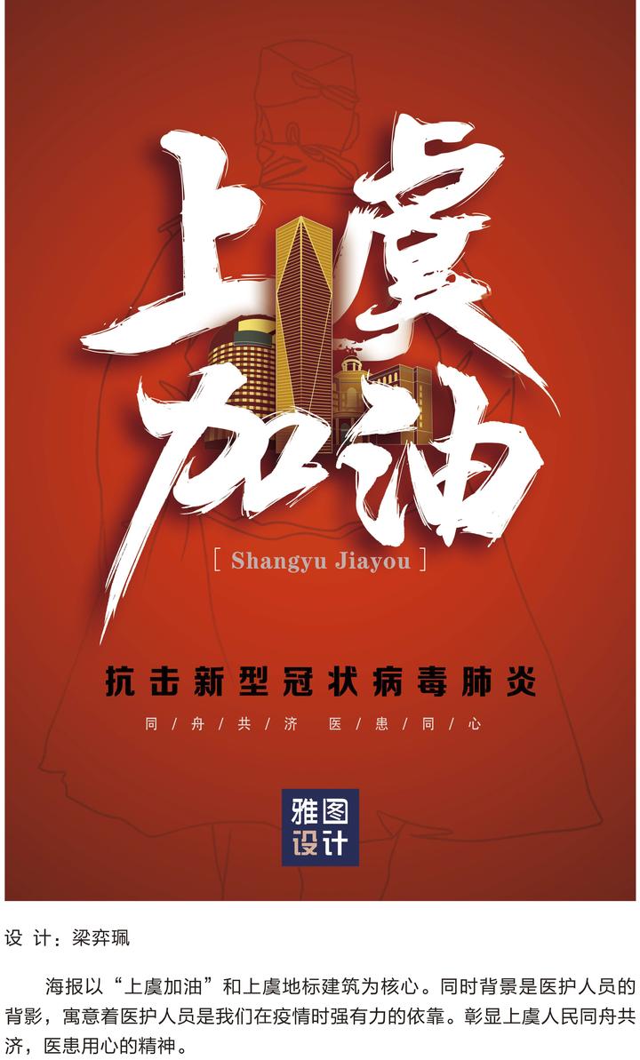 创意海报加油上虞