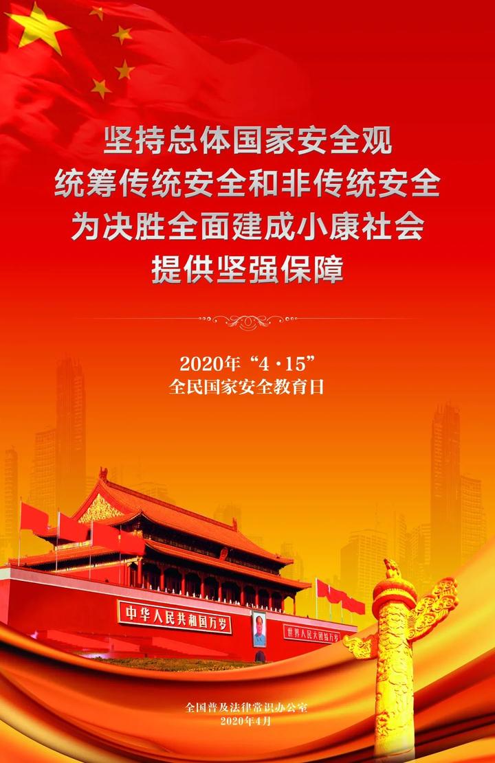 組圖:2020年全民國家安全教育日法治宣傳6張掛圖