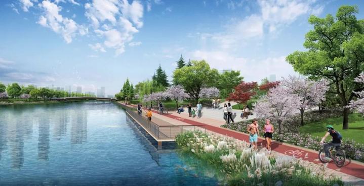 设计标准:防洪标准为50年一遇;排涝标准为20年一遇最大24小时暴雨不