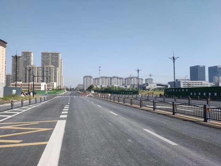 年底完工嘉兴经开区这条路变身城市示范景观大道