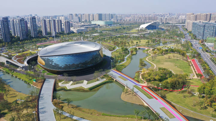 杭州亚运公园全景图片