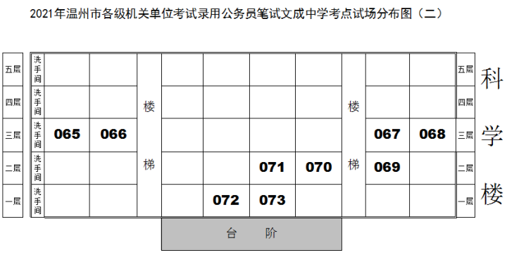 本週末公務員考試開考疫情防控要求及筆試考場分佈圖請查收