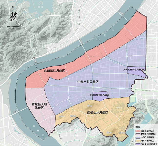 滨江北塘河规划图图片