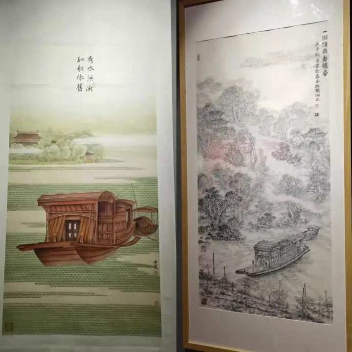 紅船頌 南湖情!100多件中國畫作品以文化之美賦能典範城市