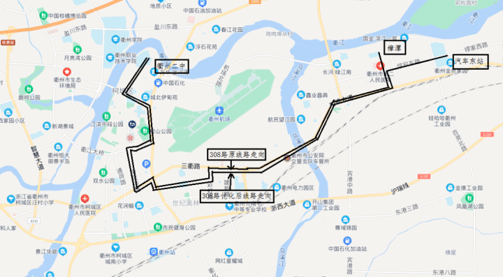 衢州505路公交车路线图图片