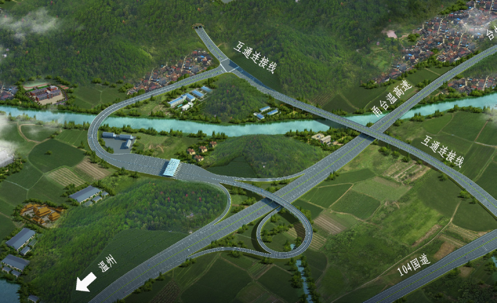 项目位于乐清柳市镇,总用地约4777亩,主线改建长约1